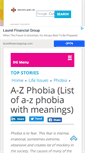 Mobile Screenshot of phobia.depression-guide.com