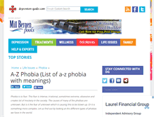 Tablet Screenshot of phobia.depression-guide.com